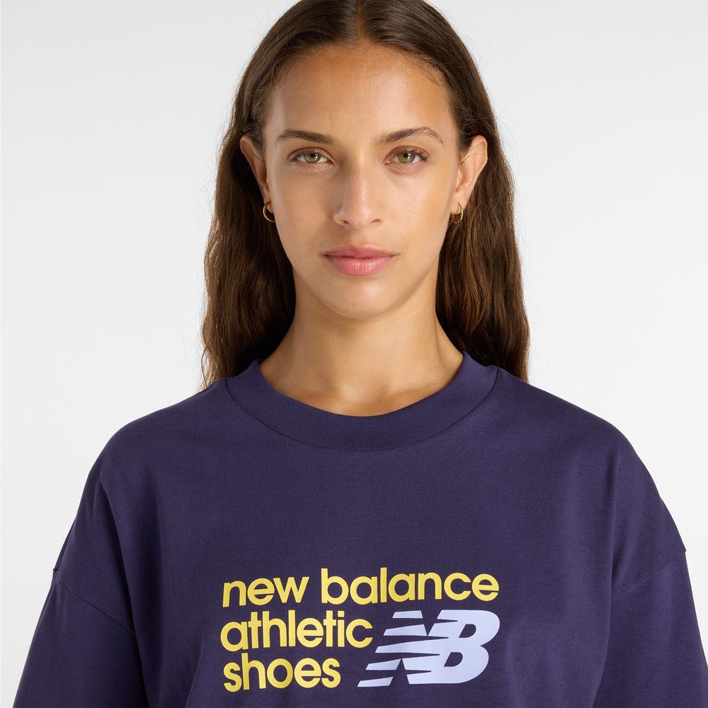 Dámské tričko New Balance WT51908BOY - fialové