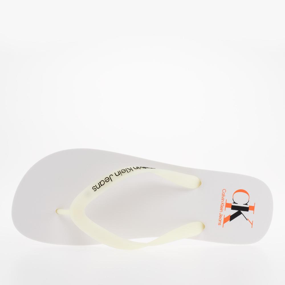 Žabky Calvin Klein Slippers YM0YM00656-YBR - bílé