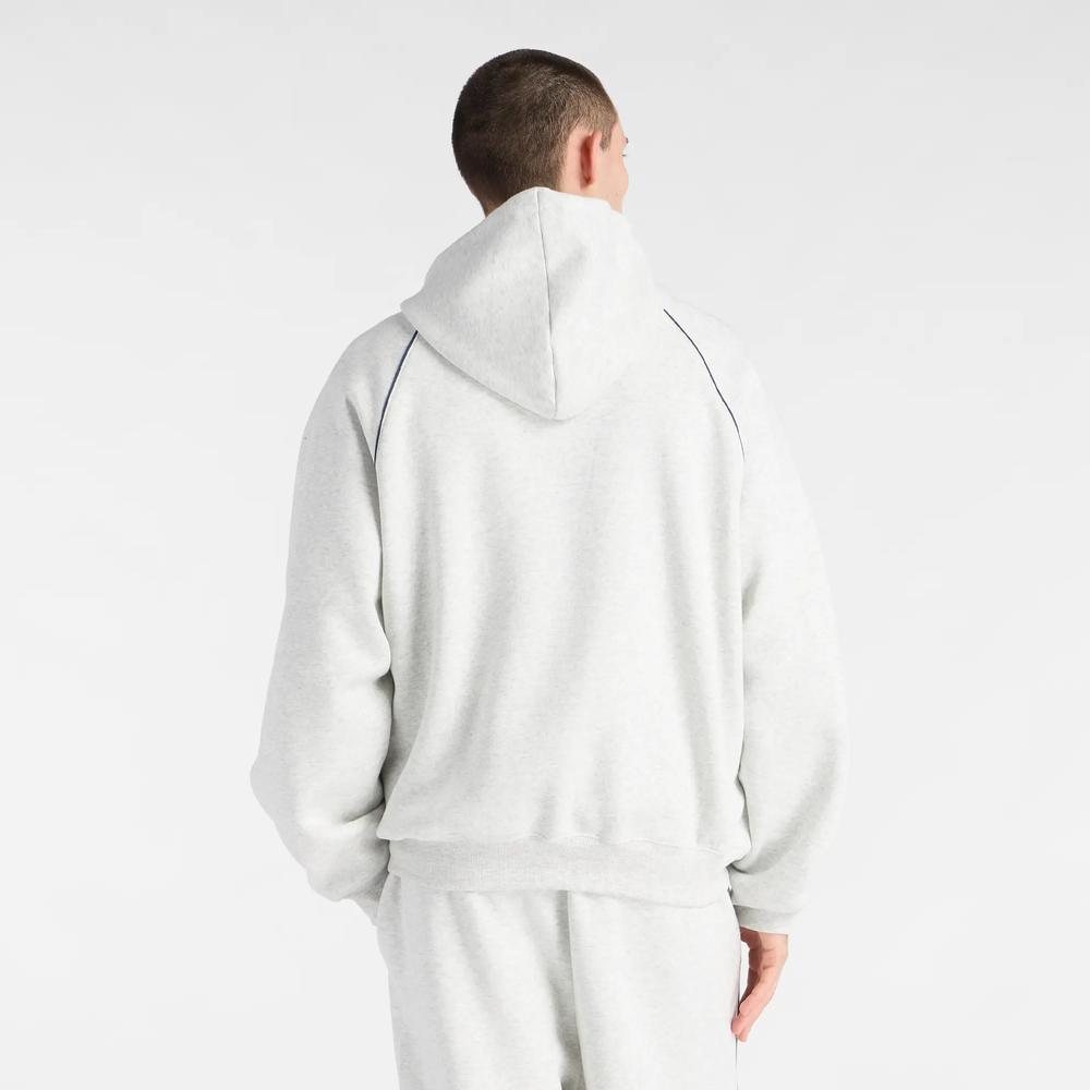 Pánská mikina New Balance Trackside Fleece MT611629AHH - šedivé
