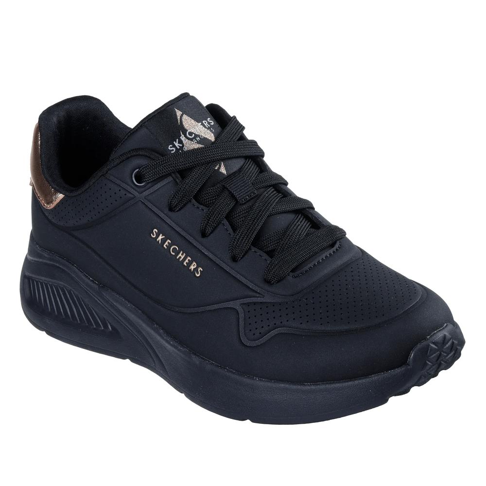 Boty dámské Skechers Uno Lite Shimmer Along 177291BBK - černé