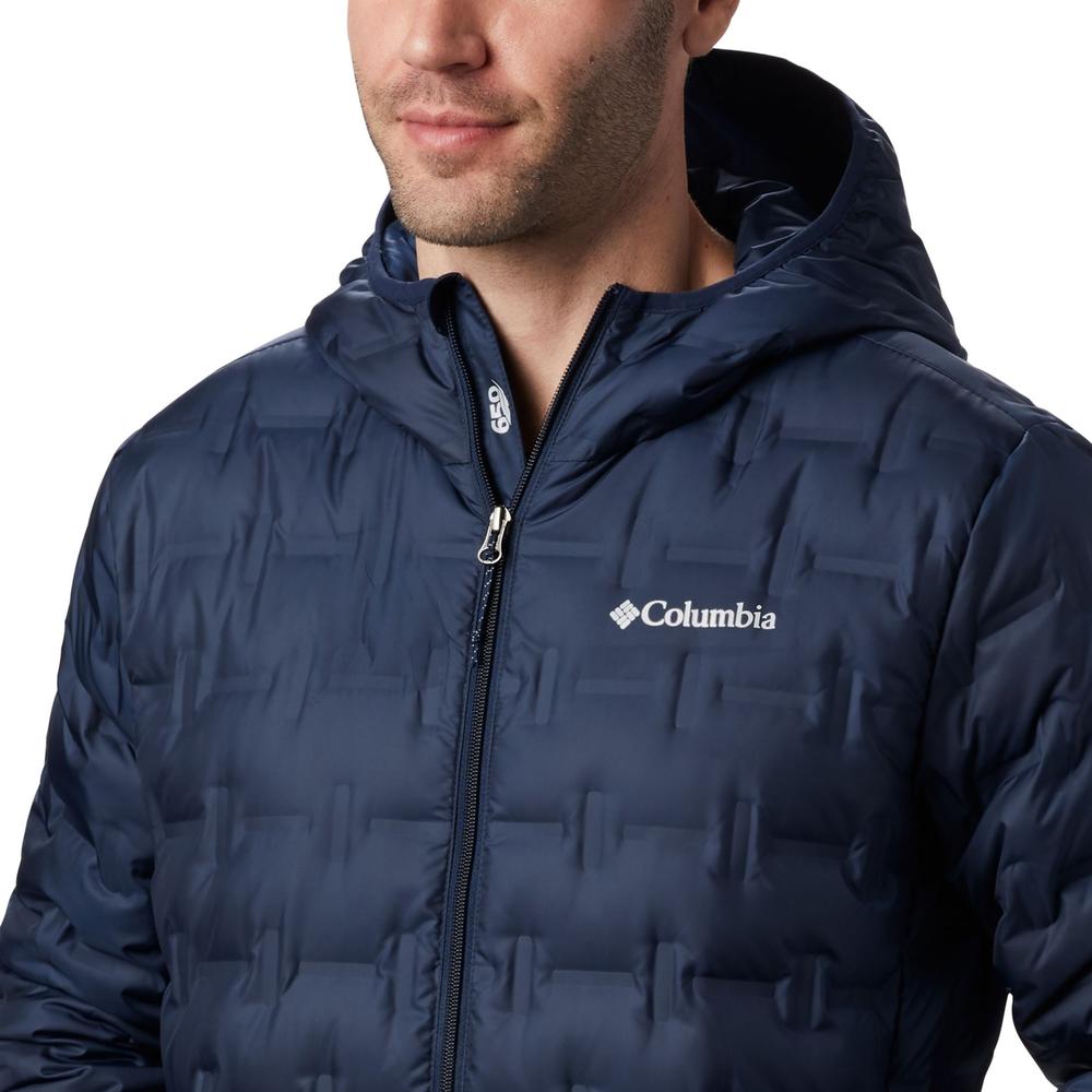 Bunda Columbia Delta Ridge Down Hooded 1875892464 - tmavě modrě