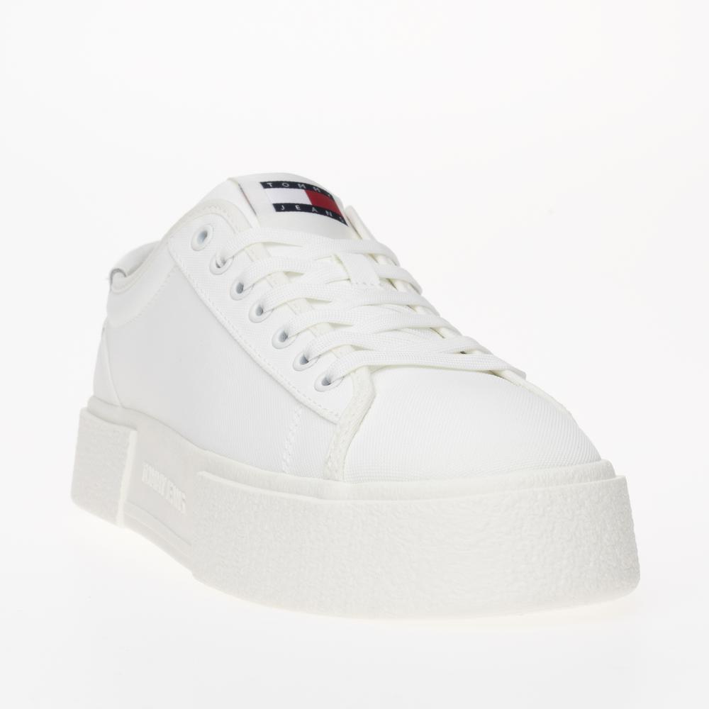 Boty Tommy Jeans Floxing Flatform EN0EN02480-YBL - bílé