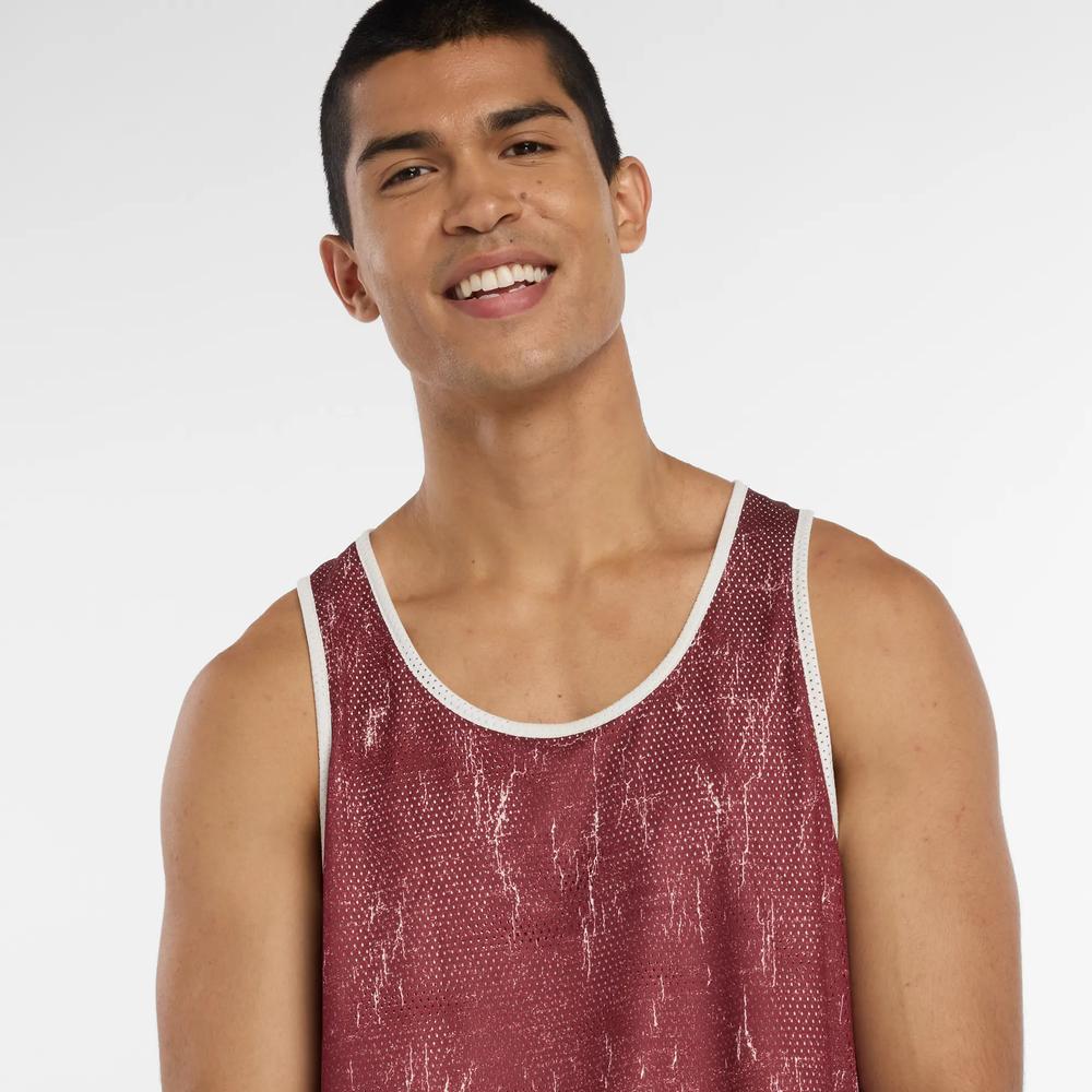 Pánské tričko New Balance MT53609MHB - bordové