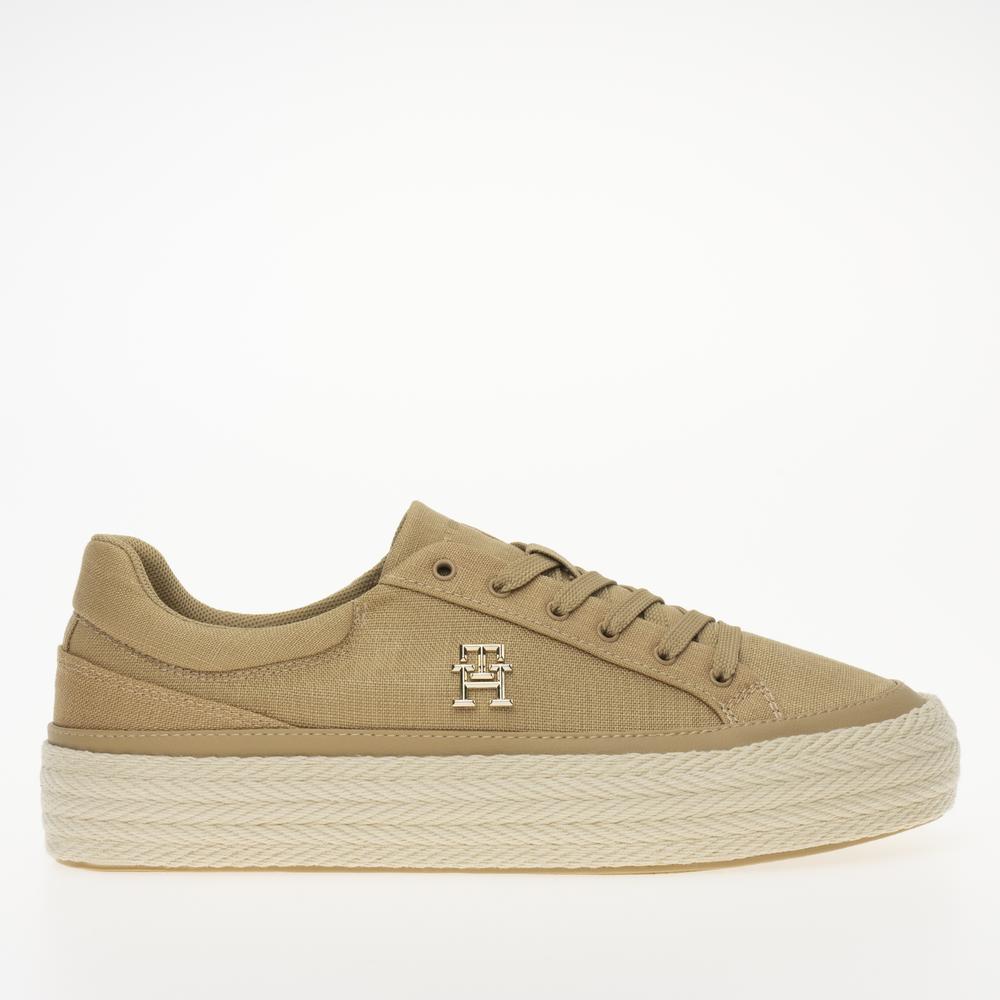 Boty Tommy Hilfiger Vulc Sneaker Linnen FW0FW07673-RBL - hnědé