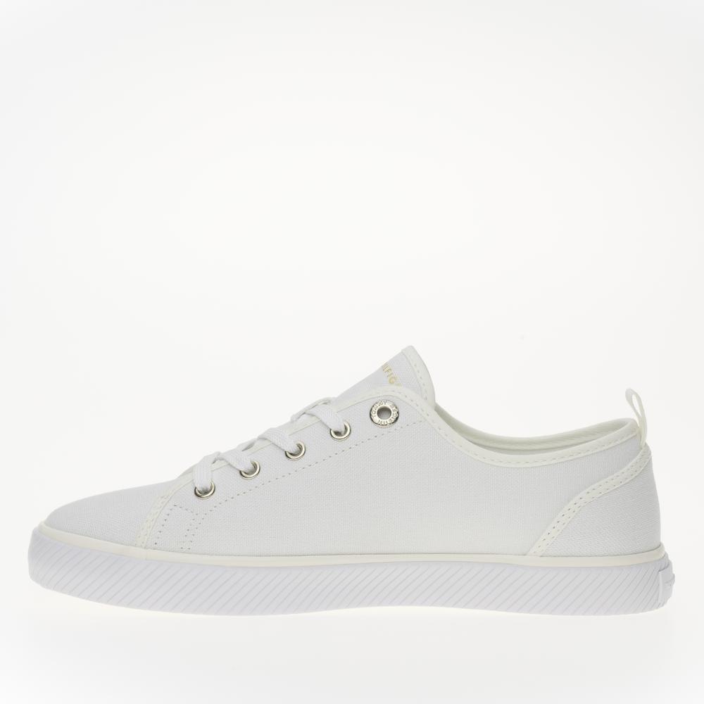 Boty Tommy Hilfiger Vulc Canvas FW0FW08063-YBS - bílé