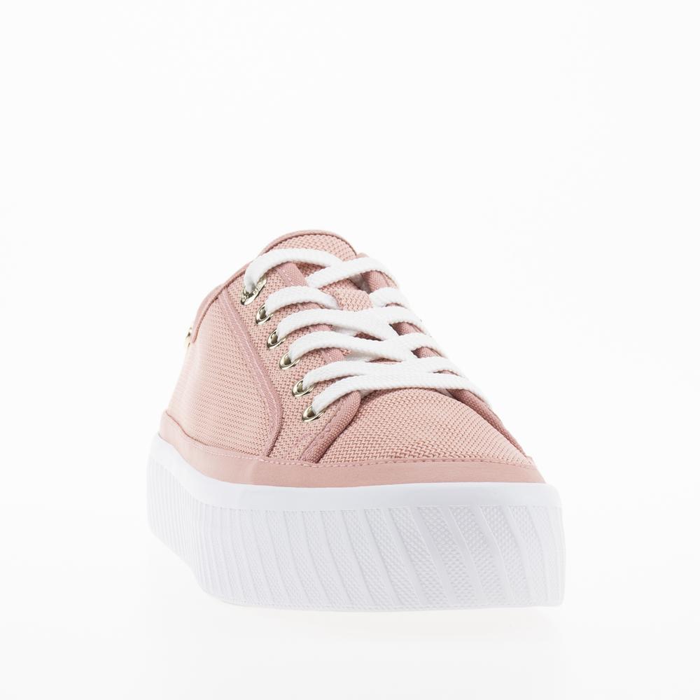 Boty Tommy Hilfiger Platform Vulcanized FW0FW07156-TQS - růžové