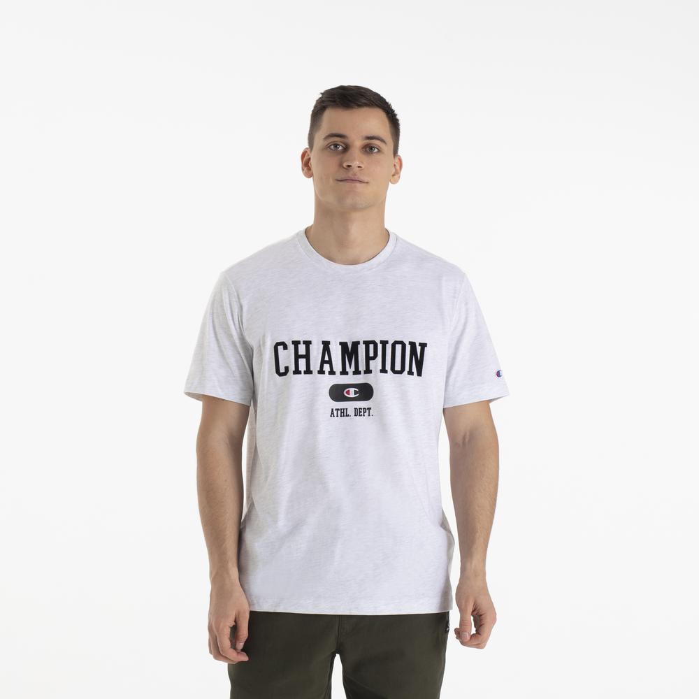 Tričko Champion Crewneck 220432-EM007 - šedivé