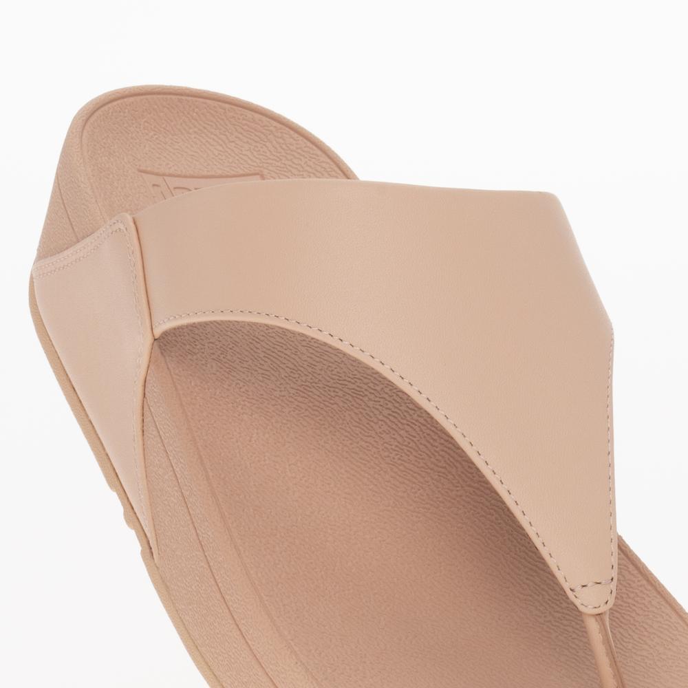 Žabky FitFlop Lulu Leather Toe-Post I88-A89 - růžové