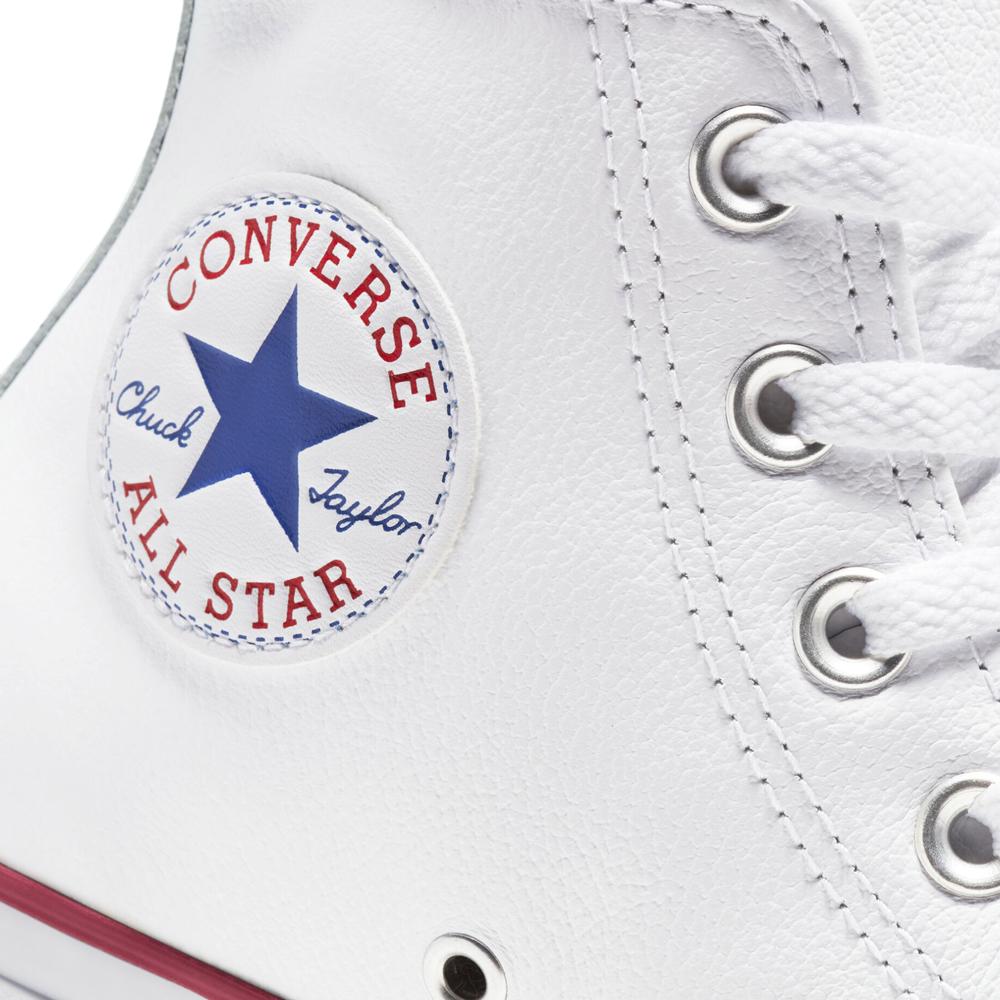 Boty Converse Chuck Taylor All Star Leather 132169C - bílé