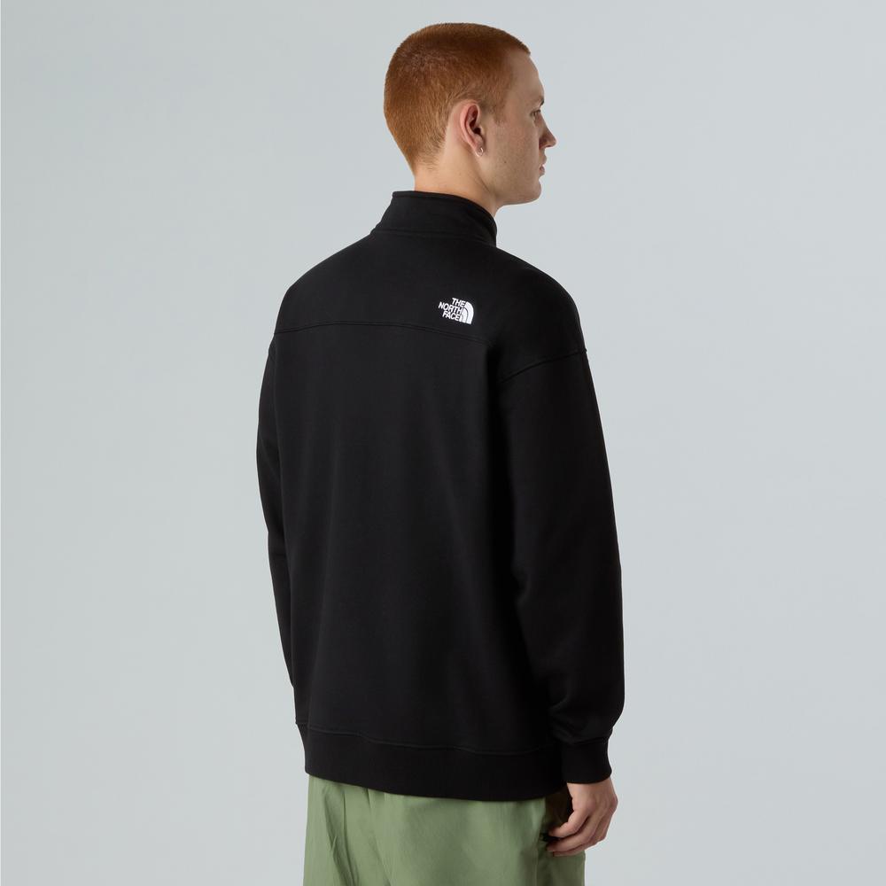 Mikina pánské The North Face Oversize 1/4 Zip Crew 0A8F24JK31 - černé