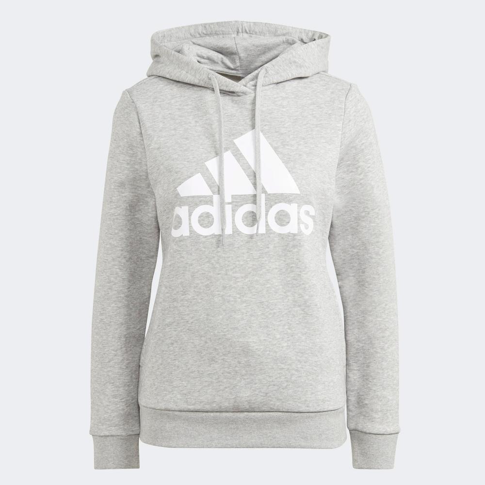 Mikina adidas Loungewear Essentials Logo Fleece Hoodie GL0719 - šedivé