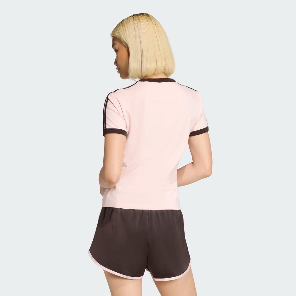 Dámská tričko adidas Originals 3-Stripes Slim KC9016 - růžové