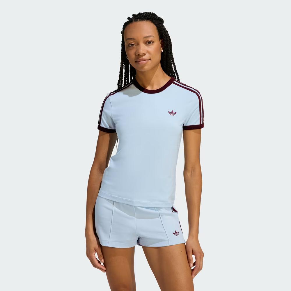 Dámská tričko adidas Originals 3-Stripes Slim KD3684 - modré