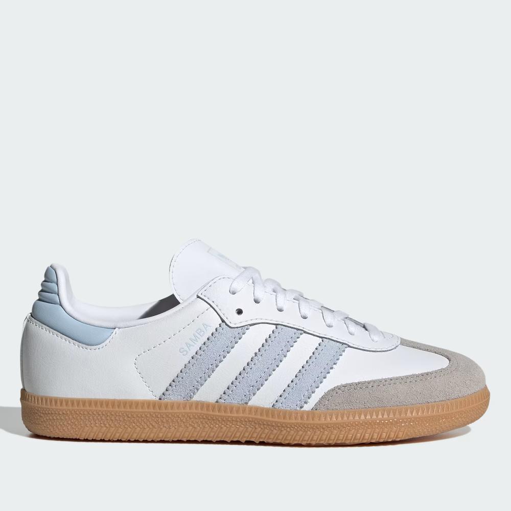 Dětské boty adidas Originals Samba OG J JQ2019 - bílé