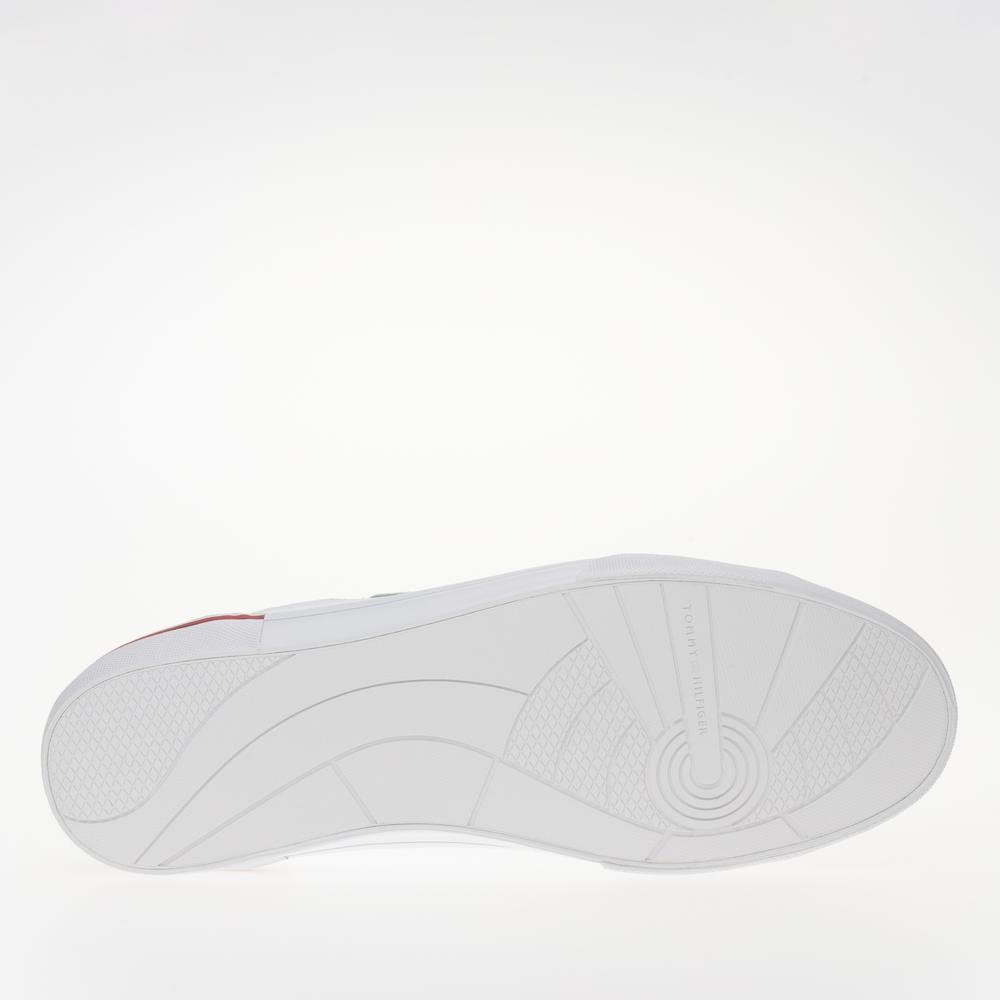 Boty Tommy Hilfiger Corporate Vulc Leather FM0FM04953-YBS - bílé