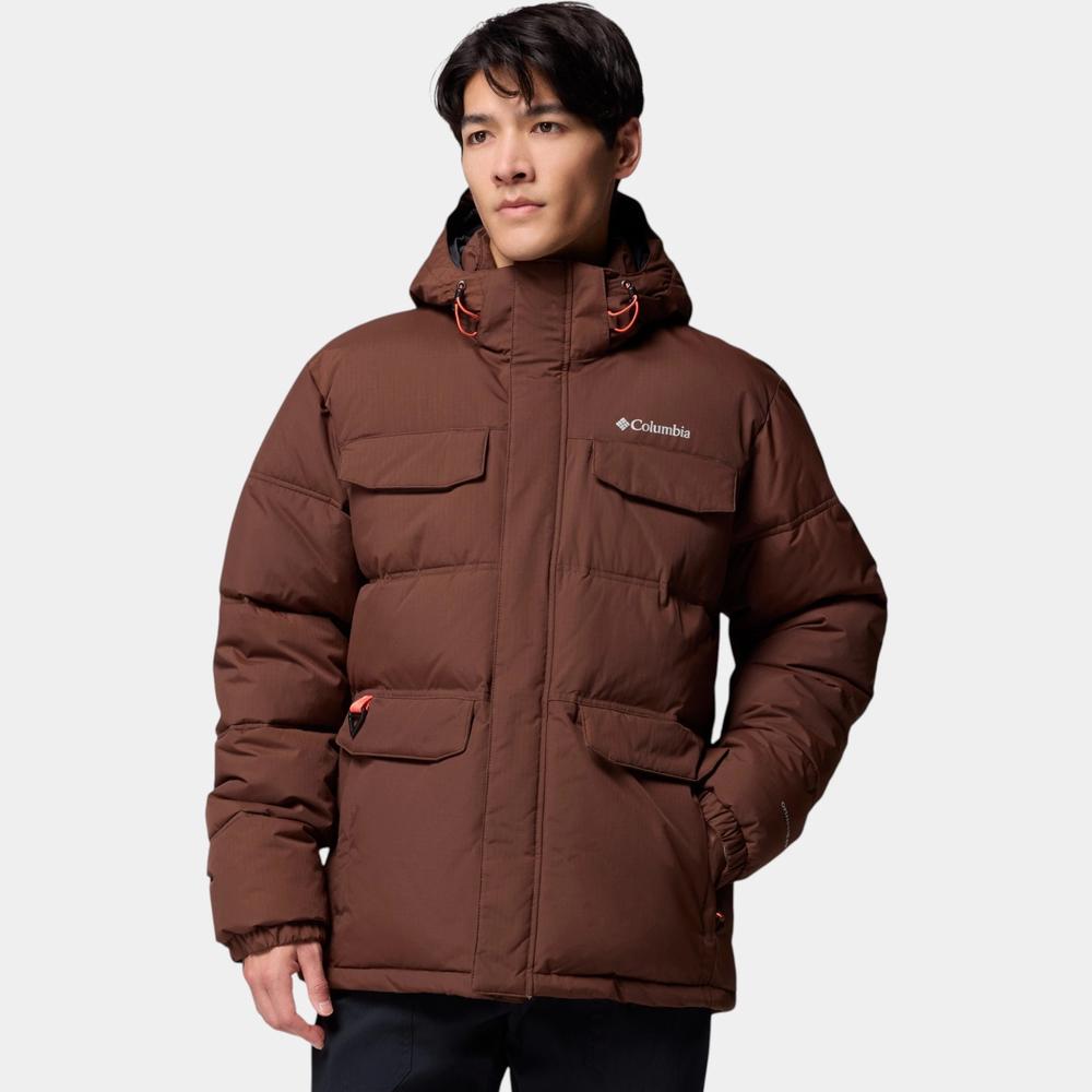 Pánská bunda Columbia Landroamer Hooded Puffer 2088081256 - hnědé