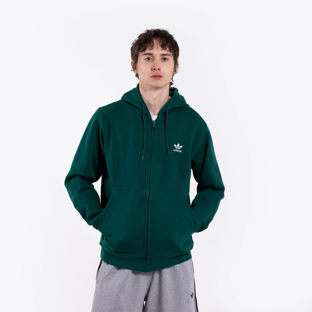 Pánská mikina adidas Originals Trefoil Essentials Full-Zip KD1321 - zelené