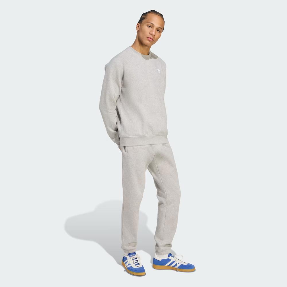 Mikina pánské adidas Originals Trefoil Essentials Crew JY6140 - šedivé