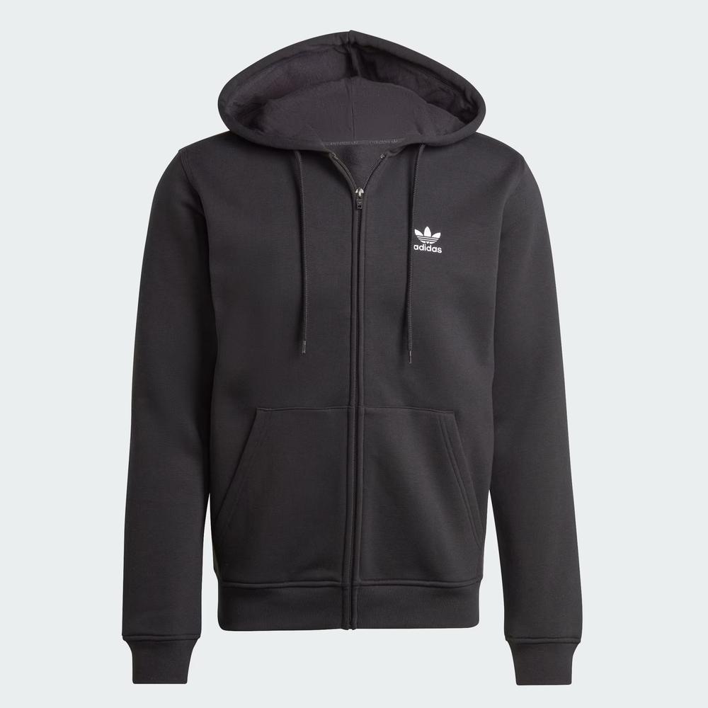 Pánská mikina adidas Originals Trefoil Essentials Full-Zip IW5791 - černé