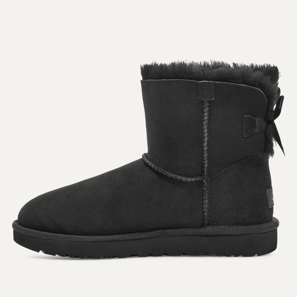 Boty dámské UGG W Mini Bailey Bow II 1016501-BLK - černé