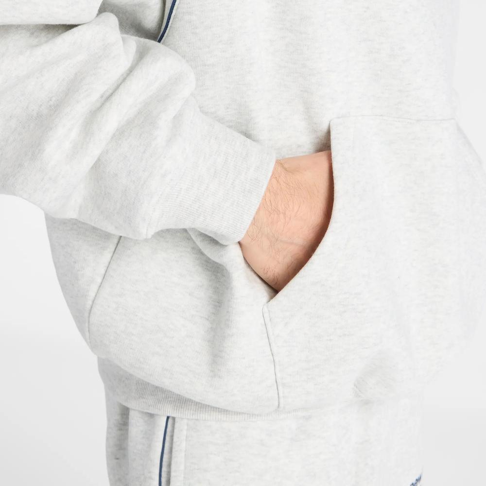 Pánská mikina New Balance Trackside Fleece MT611629AHH - šedivé