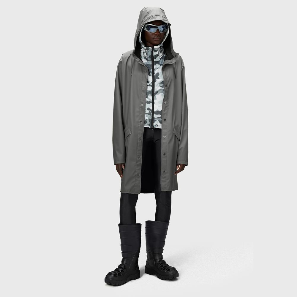 Bunda Rains Long Jacket 12020-13 - šedivé
