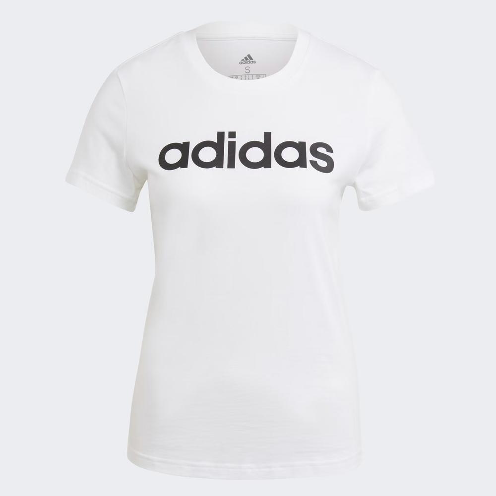 Tričko adidas Sportswear Loungwear Essentials Slim Logo GL0768 - bílé