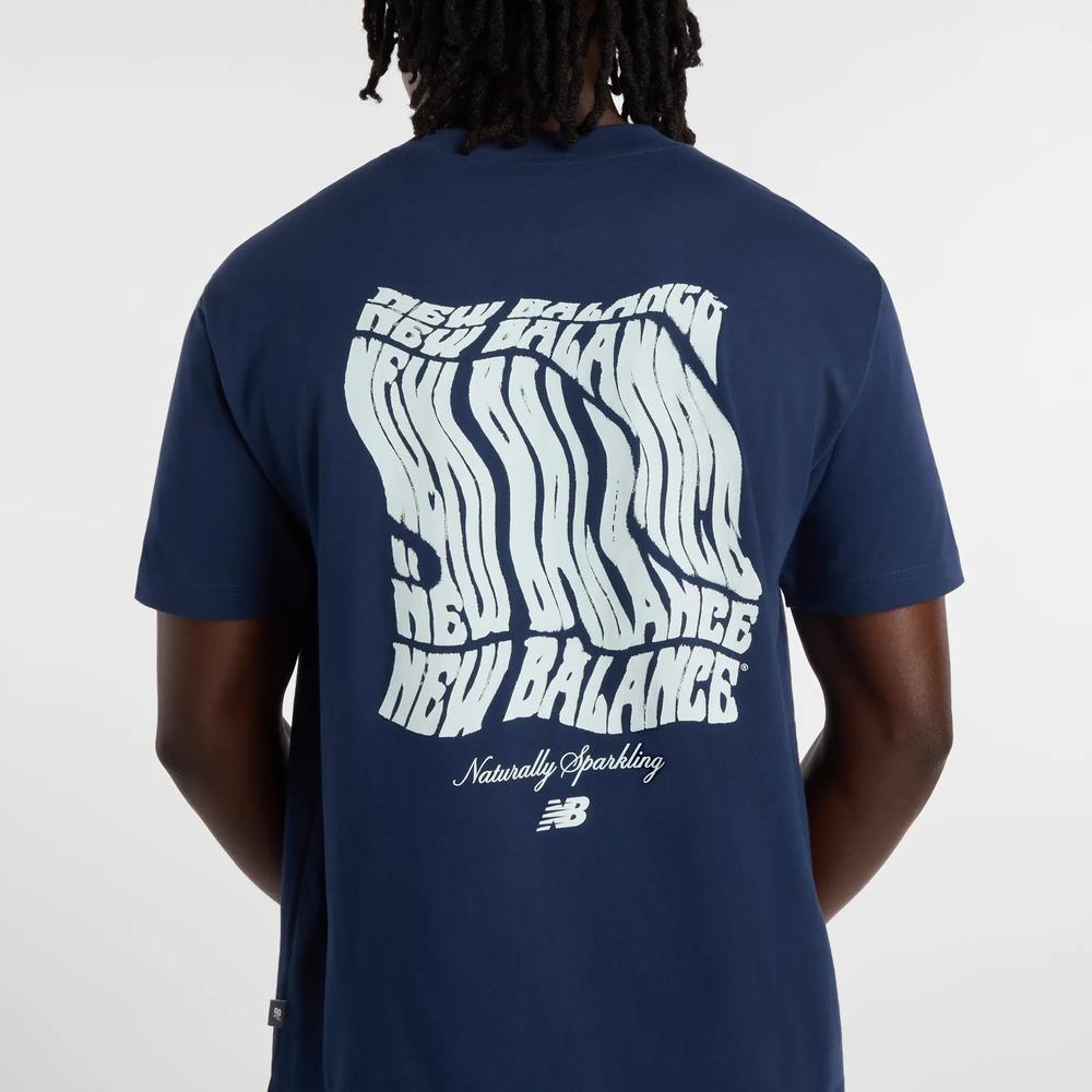 Pánské tričko New Balance MT61B2STNNY - tmavě modrě