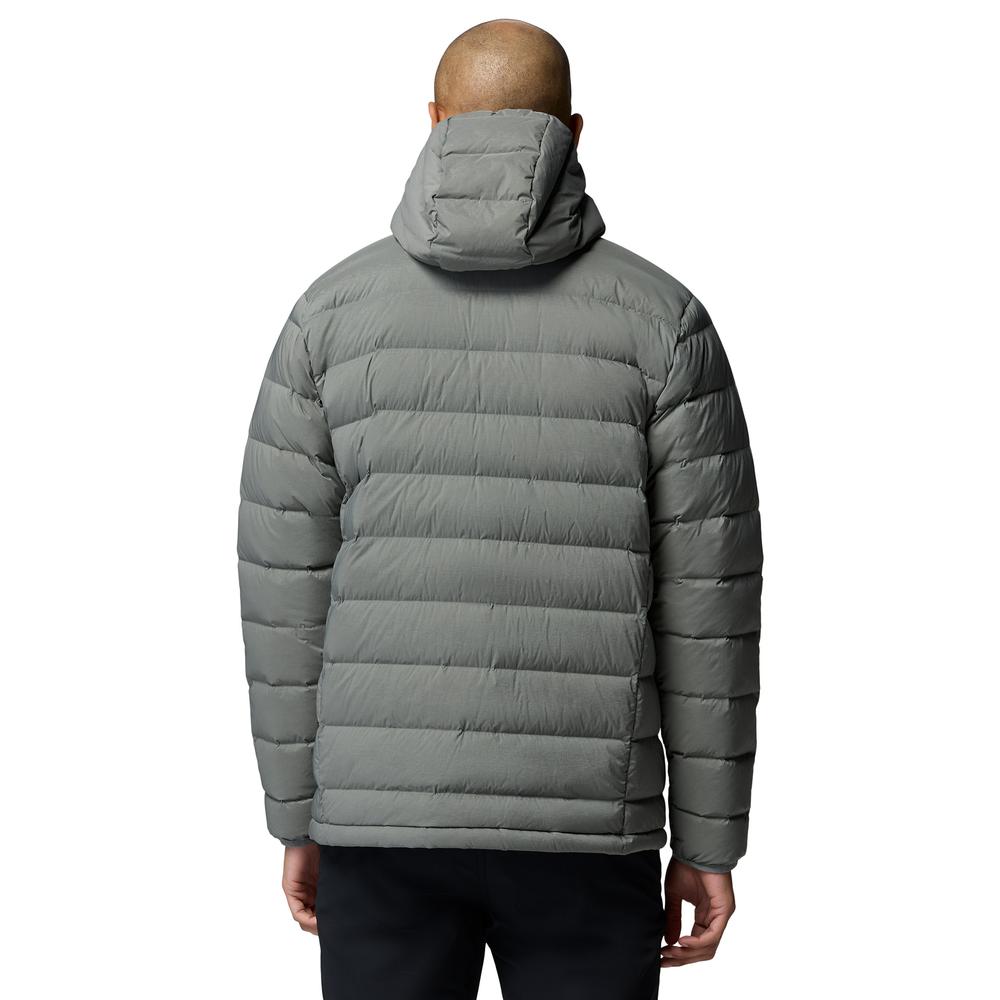 Pánská bunda Columbia Peak Down Hooded 2133972342 - šedivé