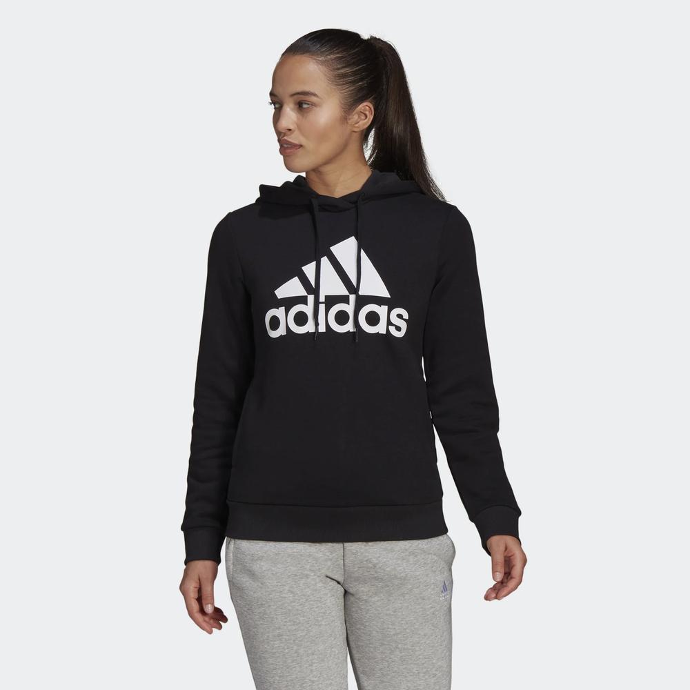 Mikina adidas Loungewear Essentials Logo Fleece Hoodie GL0653 - černé