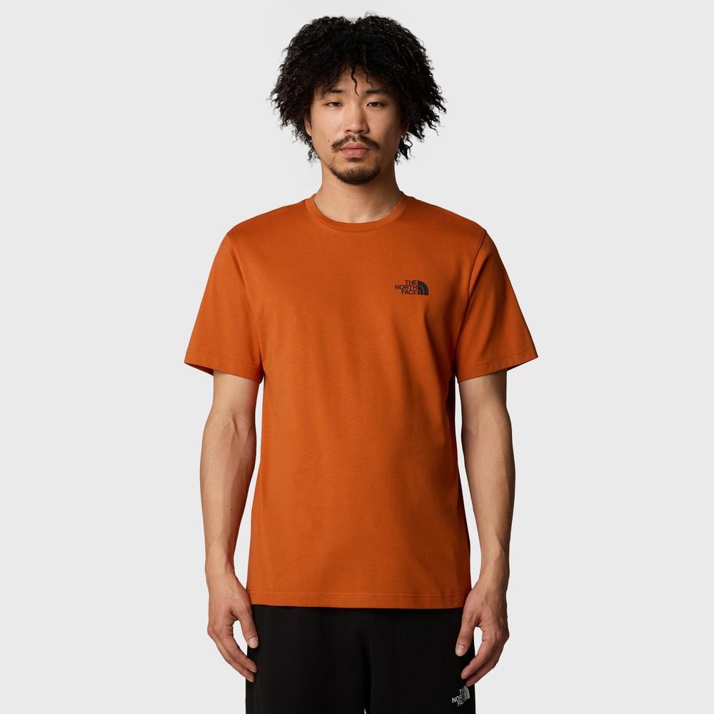 Tričko The North Face Simple Dome 0A87NG1I01 - oranžové