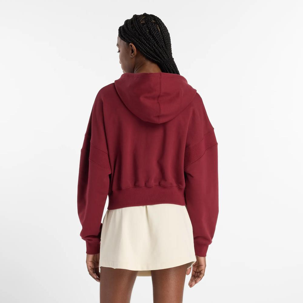 Dámská mikina New Balance WJ51506MHB - bordové