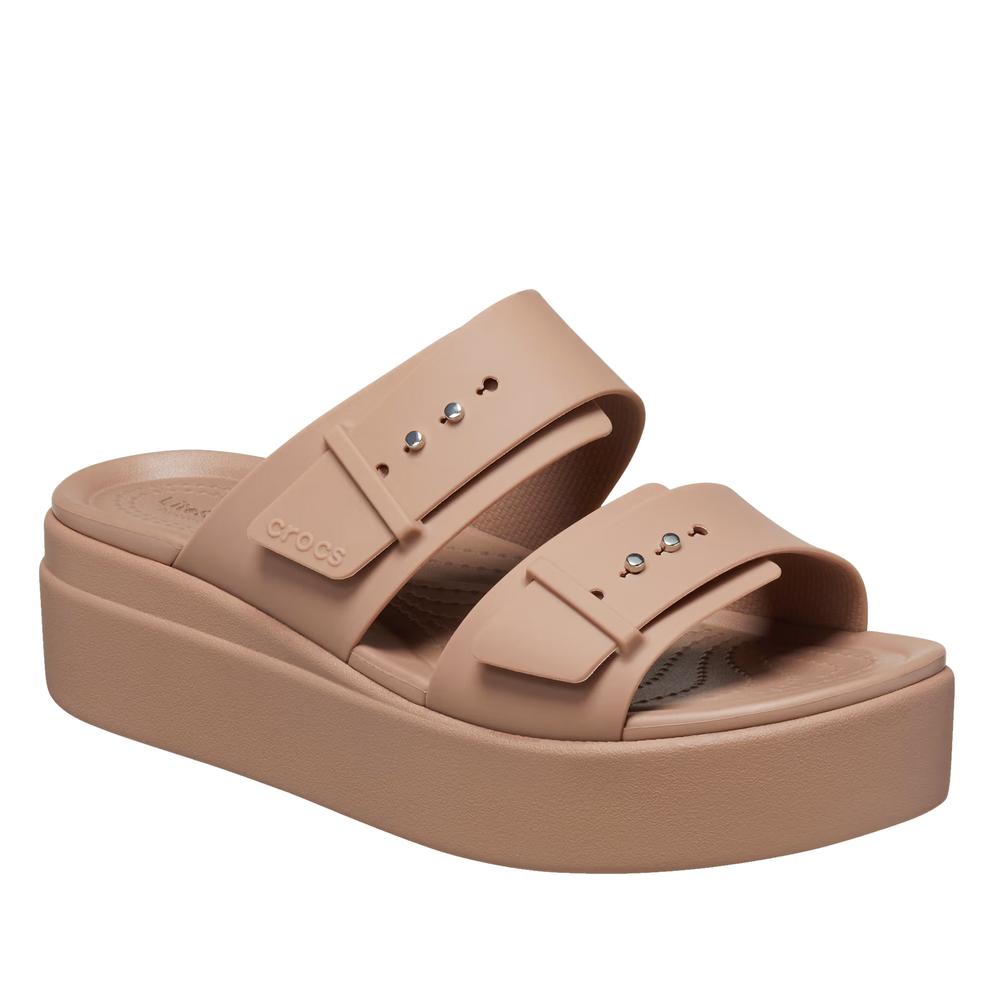 Žabky Crocs Brooklyn Buckle 207431-2Q9 - béžové