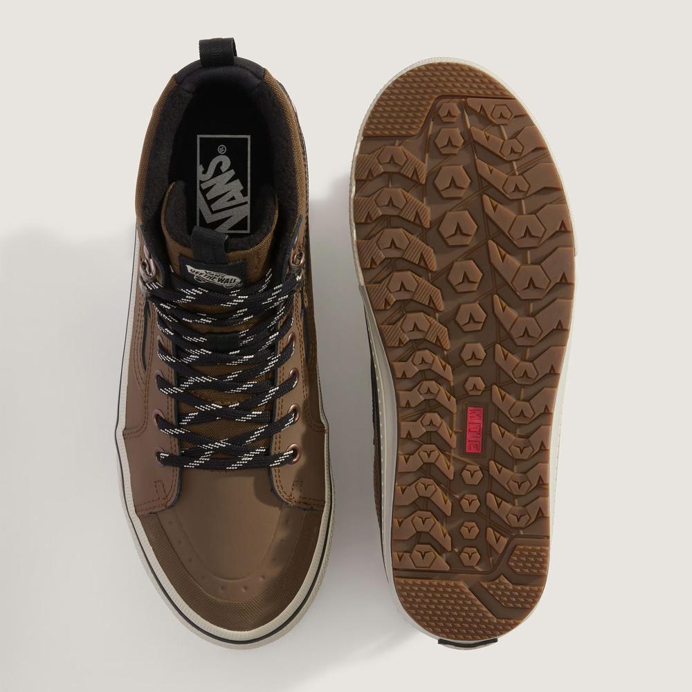 Pánské boty Vans SK8-Hi Waterproof Insulated VN000DAQ91K1 - hnědé
