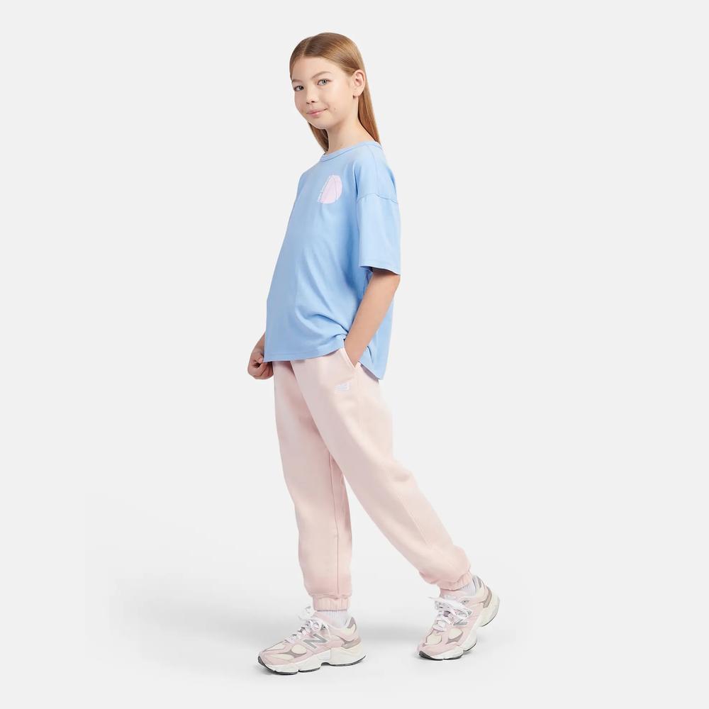 Dětské kalhoty New Balance LAKG0058PIE - růžové
