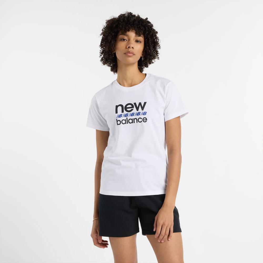 Dámské tričko New Balance WT51540WT - bílé
