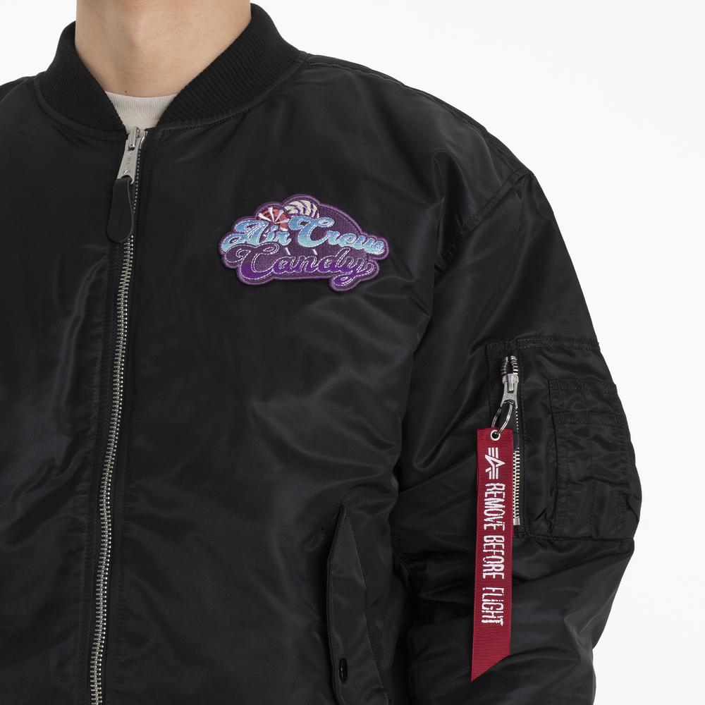 Bunda Alpha Industries MA-1 Candy Crew 14814003 - černé