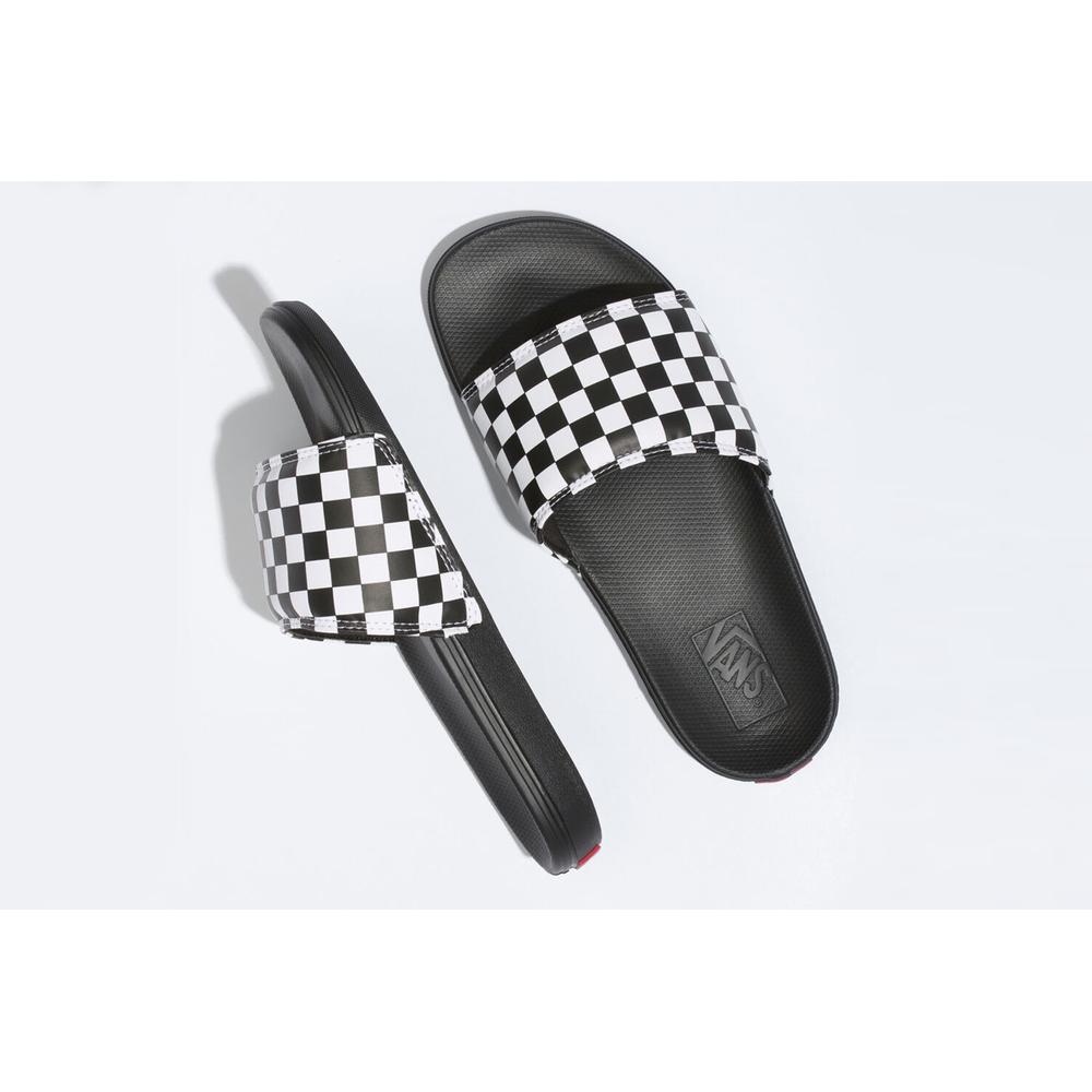 Žabky Vans Checkerboard La Costa Slide-On VN0A5HF527I1 - černé