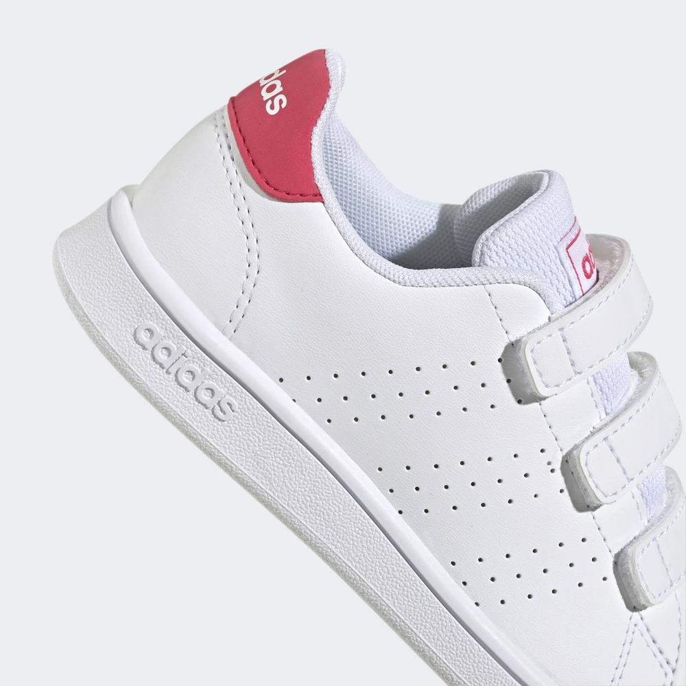 Boty adidas Advantage Court Lifestyle Hook-and-Loop GW6495 - bílé