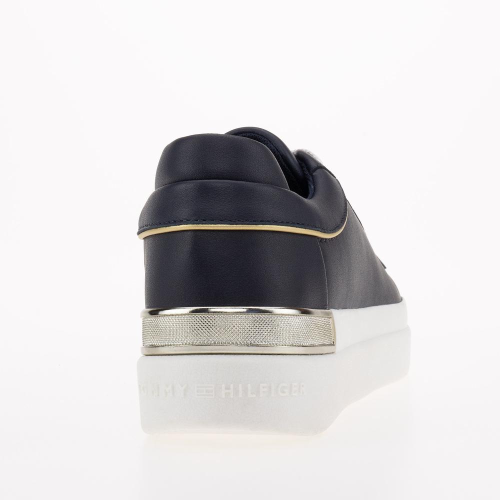 Boty Tommy Hilfiger Lux Metallic Cupsole FW0FW07030-DW6 - tmavě modrě