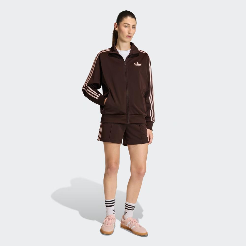 Krátké kalhoty dámské adidas Originals Classic Firebird KD3672 - hnědé