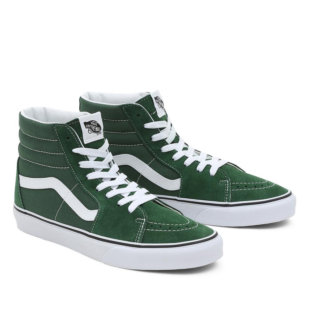 Boty Vans Color Theory Classics Sk8-Hi VN0005U96QU1 - zelené