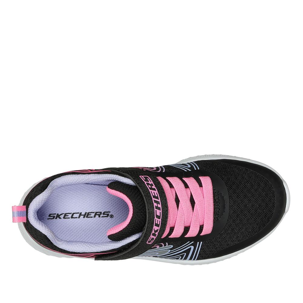 Dětské boty Skechers Microspec Plus Swirl Sweet 303535LBKMT - černé