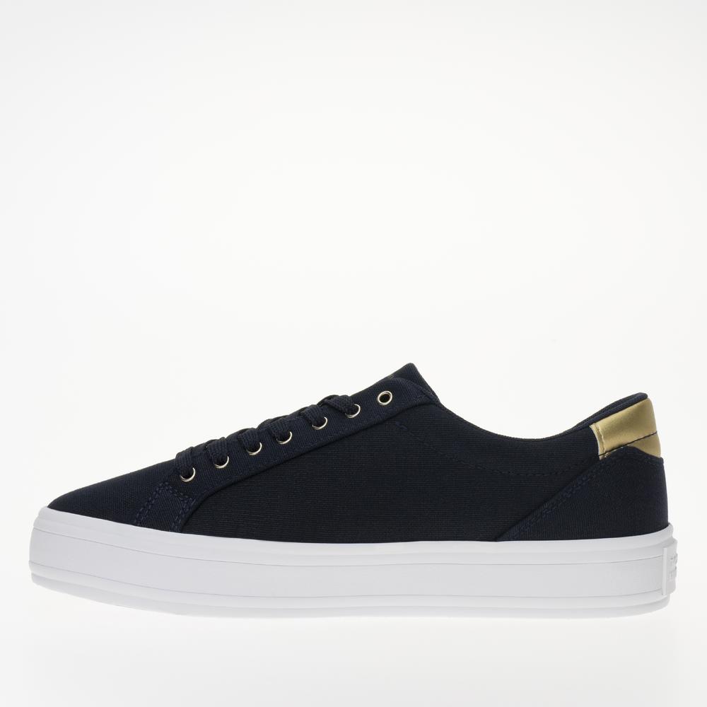 Boty Tommy Hilfiger Essential Vulc Canvas FW0FW07682-DW6 - tmavě modrě