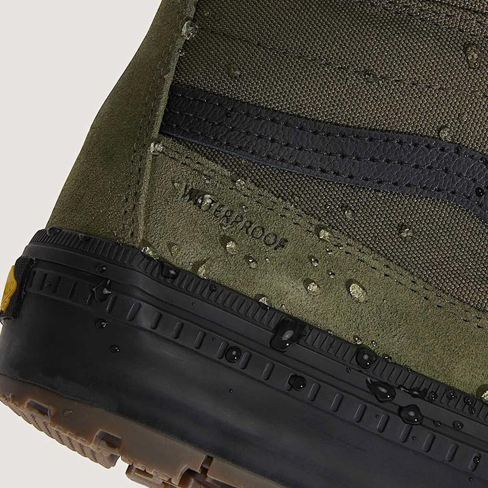Pánské boty Vans SK8-Hi Waterproof Insulated VN000DAQ2031 - zelené