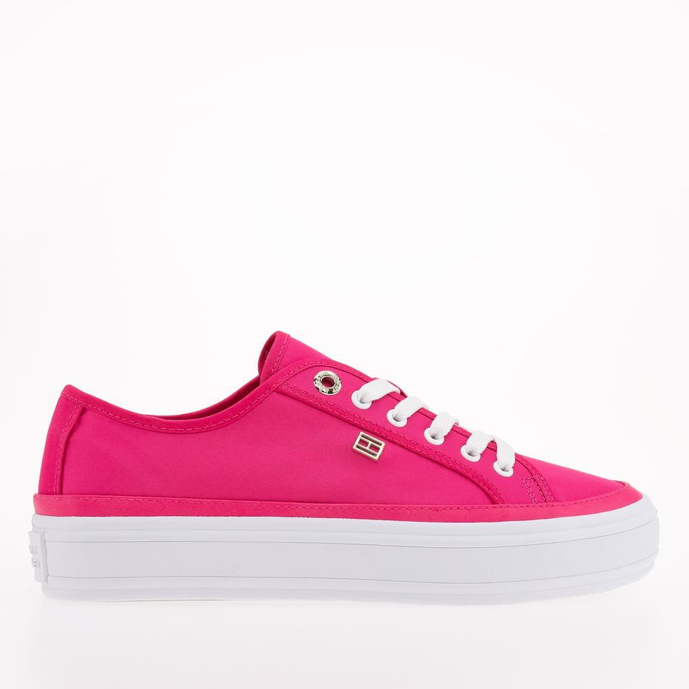 Boty Tommy Hilfiger Essential Vulcanized Canva FW0FW07459-T1K - růžové