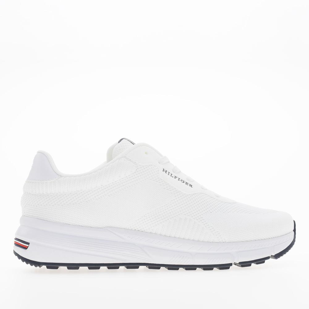 Boty Tommy Hilfiger Lightweight RWB Knit FM0FM05423-YBS - bílé