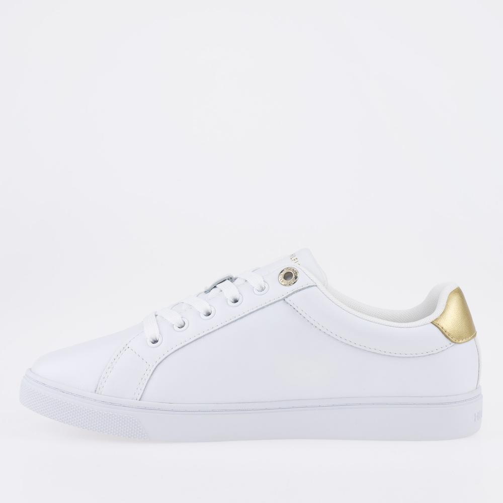 Boty Tommy Hilfiger Corporate Webbing Sneakers FW0FW07117-YBS - bílé