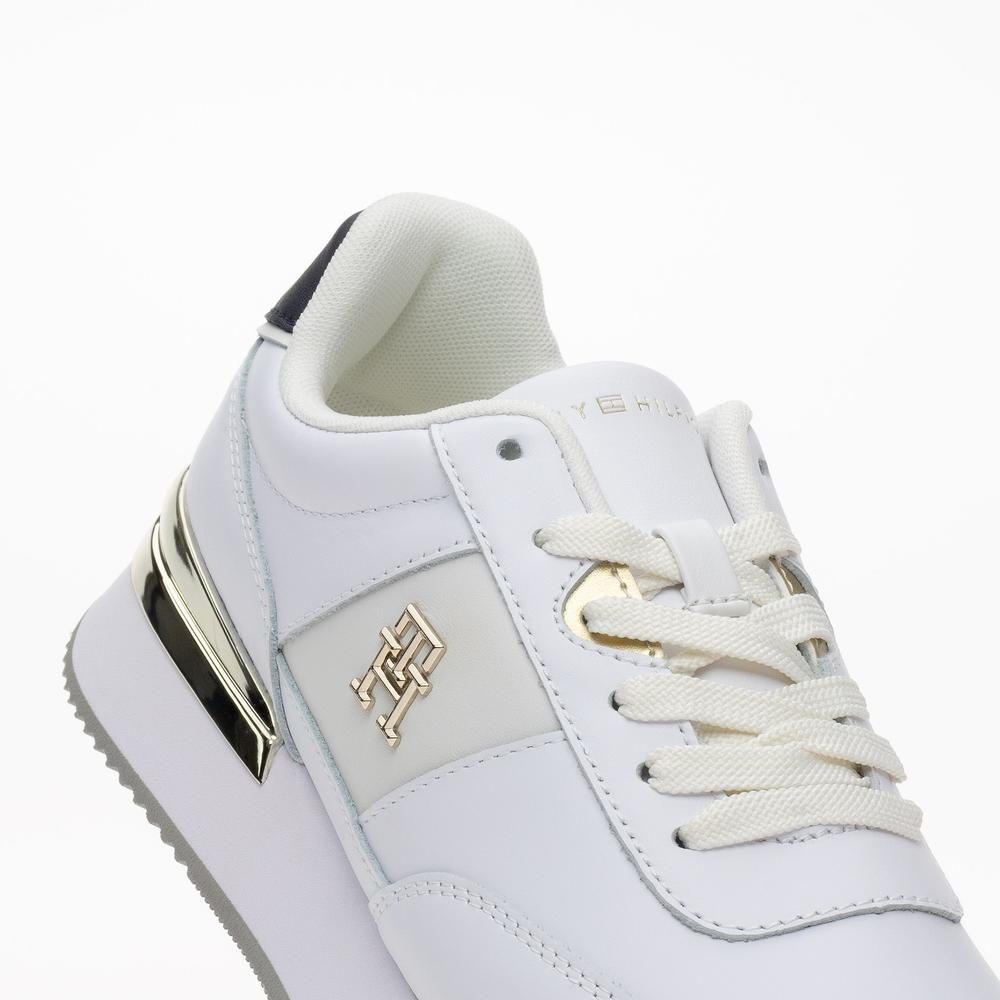 Boty Tommy Hilfiger Elevated Feminine Runner FW0FW07306-YBS - bílé