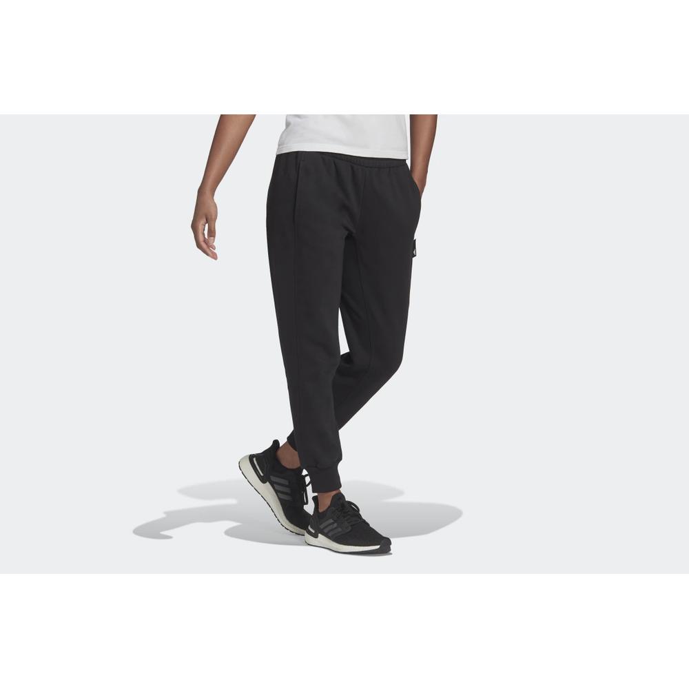 Sportovní tepláky adidas Sportswear Studio Lounge Fleece HE0421 - černé